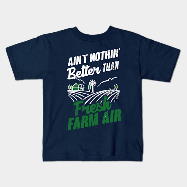 Fresh Farm Air (white) Kids T-Shirt by nektarinchen